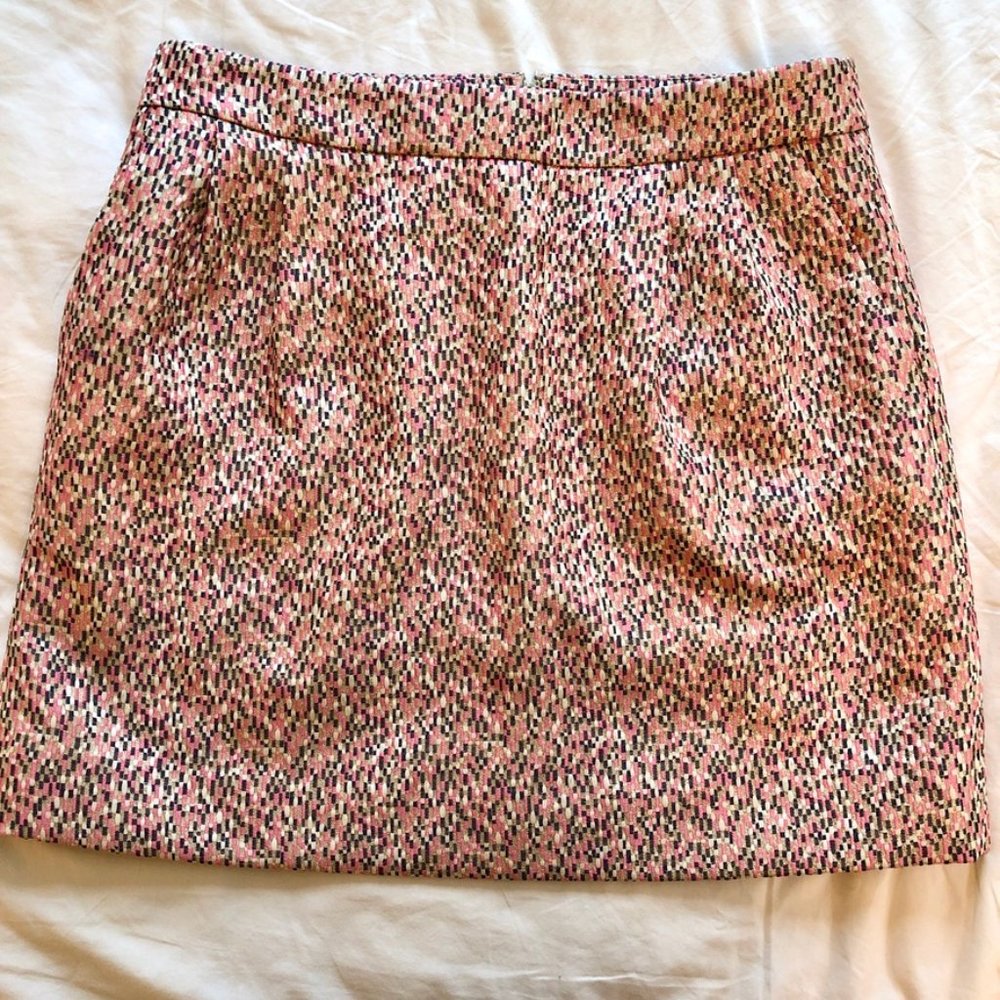 J. Crew - Metallic Jacquard Mini Skirt - 6